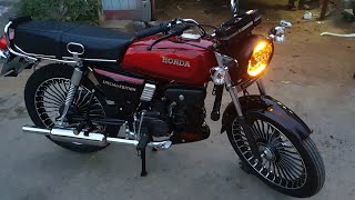 Honda CD100SS To PaintingFromCm RX100 Special Edition [upl. by Elledoj333]