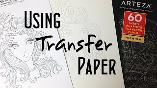 How to Use Transfer Paper Transferring an Image Sketch Coloring Page or Digital Stamp [upl. by Halli]