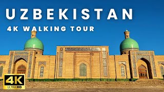 Walking Tour to Tashkent  Capital of Uzbekistan 4K [upl. by Anaxor]