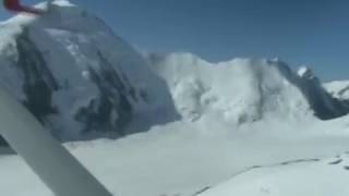 Landing on Glacier Petersgrat in Switzerland [upl. by Osborne]