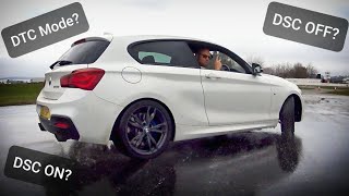 So you dont think you need Traction Control  Testing DSC on Goodwood Skid Pan  BMW M140i w LSD [upl. by Wyck]