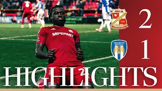 Match Highlights Swindon Town vs Colchester United [upl. by Lamori]