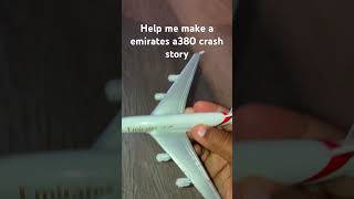 Help me make a Emirates a380 crash storymodelaviation avgeek modelplanes a380 modelplane [upl. by Nnire]