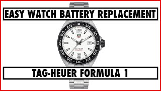 TAGHEUER FORMULA 1  EASY WATCH BATTERY REPLACEMENT [upl. by Nehcterg]