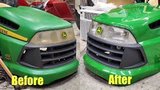 How to Restore a Plastic Lawnmower Hood [upl. by Stew]