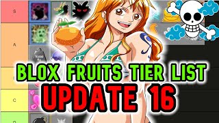 UPDATE 16 Blox Fruits Tier List ALL DEVIL FRUITS RANKED [upl. by Arikahs]