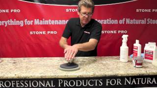 Stone Pro How To Polish Granite Countertops [upl. by Rasure]