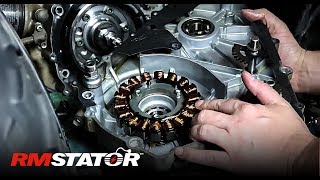 How To Install an Arctic Cat 400 amp Suzuki Eiger ATVs Heavy Duty Improved Stator Flywheel RM11502 [upl. by Schear]