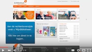 Inloggen op Mijn Bibliotheek online [upl. by Denyse]