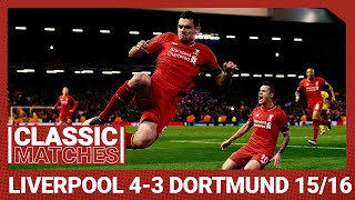 European Classic Liverpool 43 Borussia Dortmund  An incredible Anfield comeback [upl. by Feilak]