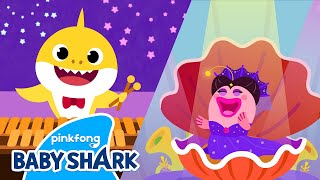 Shark Family Orchestra  Baby Shark StoryTime Theater  Baby Shark Official [upl. by Enoved]