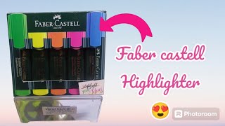 Faber castell Highlighter set 5 different Colour fabercastell highlighter [upl. by Blondy535]