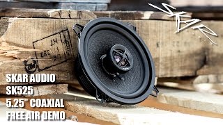 Skar Audio SK525 525quot 60 Watts RMS Coaxial Speaker System Demo [upl. by Slin]