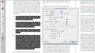 InDesign Numbered Lists [upl. by Sirrom658]