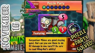 PvZ Heroes Daily Challenge 02272019 February 27 – Puzzle Party February 27th [upl. by Sharleen]