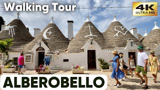 ALBEROBELLO ITALY WALKING TOUR in 4K Puglia Summer 2024 [upl. by Box]