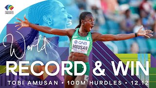 WORLD RECORD 1212 🇳🇬  Amusan wins 100m hurdles  World Athletics Championships Oregon 22 [upl. by Airdnax]