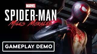 SpiderMan Miles Morales  Official Gameplay Demo  PS5 Showcase [upl. by Haeluj]