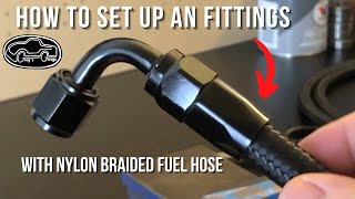 How to AN fitting with Nylon braided hose [upl. by Meelas906]