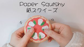 Tutorial Paper SquishyPizza Margherita Template Free Download [upl. by Hardi]