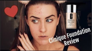 Product Review Clinique Even Better foundation for acne coverage amp acne prone skin [upl. by Inavoj331]