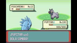 POKEMON EMERALD  PUPITAR  BOLA SOMBRA  SHADOW BALL [upl. by Naoma]