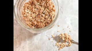 Nut free granola recipe homemade vegan [upl. by Etnahc]