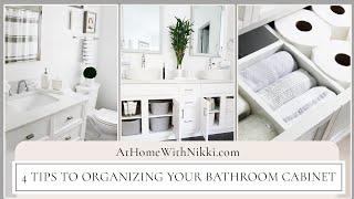 4 Ways To Organize Under The Bathroom Sink Cabinet  Home Organizing Tips [upl. by Anehsat]