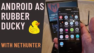 How to use Android as Rubber Ducky from NetHunter  part 1  Tutorial  HID  BadUSB [upl. by Yanehs]