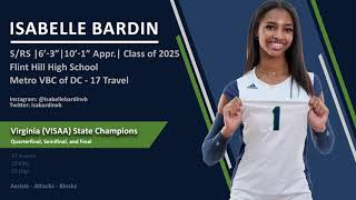 Isabelle Bardin Volleyball Highlights  Class of 2025  VISAA State Championship 2023 [upl. by Fazeli]