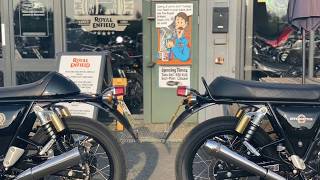 Royal Enfield Interceptor amp Continental GT 650 Twin Lextek Vs Scorpion Exhaust [upl. by Ahsinad]