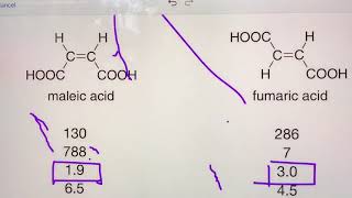 MALEIC ACID VS FUMARIC ACID [upl. by Dorotea]