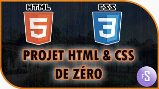 Projet HTML  CSS développer son premier site web et le mettre en ligne [upl. by Arral]