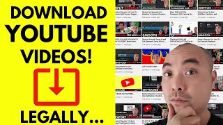 HOW TO DOWNLOAD YOUTUBE VIDEOS IN HIGH QUALITY AND LOW QUALITY LEGALLY YouTube Video Backups [upl. by Ecnerwal]