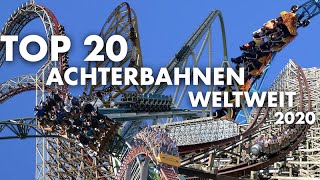 TOP 20 Achterbahnen auf der Welt 2020 [upl. by Euseibbob]