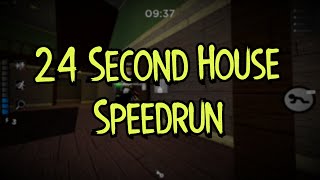 Beating House in 24 Seconds  Roblox Piggy Speedrun Former World Record [upl. by Nyledam322]