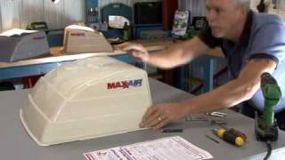 Maxx Air vent cover installation by RV Education 101 [upl. by Gradeigh]