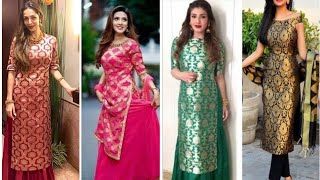 Brocade Suits Designs ll Latest Brocade Suits Ideas 2019 [upl. by Avehstab]