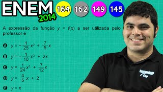 ENEM 2014 Matemática 10  Função Polinomial de Grau Menor que 3 [upl. by Eikcir835]