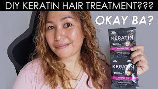 Luxe Organix Keratin Hair Treatment w Argan Oil for Damaged Hair Review [upl. by Anelec]