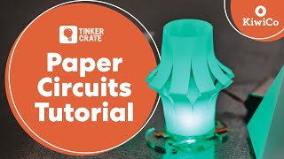 Make LED Lanterns with Paper Circuits  Tinker Crate Project Instructions  KiwiCo [upl. by Akcire]