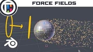 Blender Tutorial  How to use Force Fields [upl. by Nyltiak]