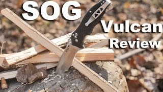 SOG Vulcan Folding Knife Review How to Baton with an Arc Lock [upl. by Broddy543]