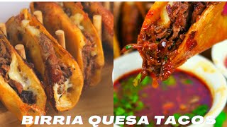 DELICIOUS MEXICAN BIRRIA QUESA TACO RECIPE THE EASY WAY [upl. by Oiramrej]