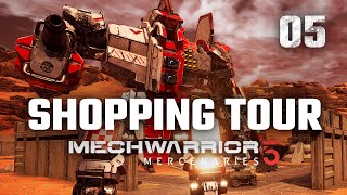 Shopping New Mechs  Mechwarrior 5 Mercenaries  Full Campaign Playthrough  Episode 5 [upl. by Maxie]