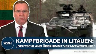 NATOOSTFLANKE  PISTORIUS in Litauen Stationierung von 5000 deutschen Soldaten geplant [upl. by Sung]