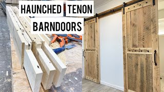 Haunched tenon barndoors [upl. by Kutzenco]