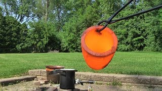 Seasoning tempering Graphite Crucibles with Borax [upl. by Wahlstrom]