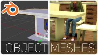 Creating a Basic CC Object  The Sims 4 Tutorial Meshing amp Texturing [upl. by Stryker521]