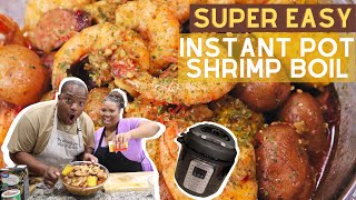 Super Easy Cajun Shrimp Boil Recipe Using Instant Pot  Like Juicy Crab and The Boiling Crab [upl. by Aziza695]